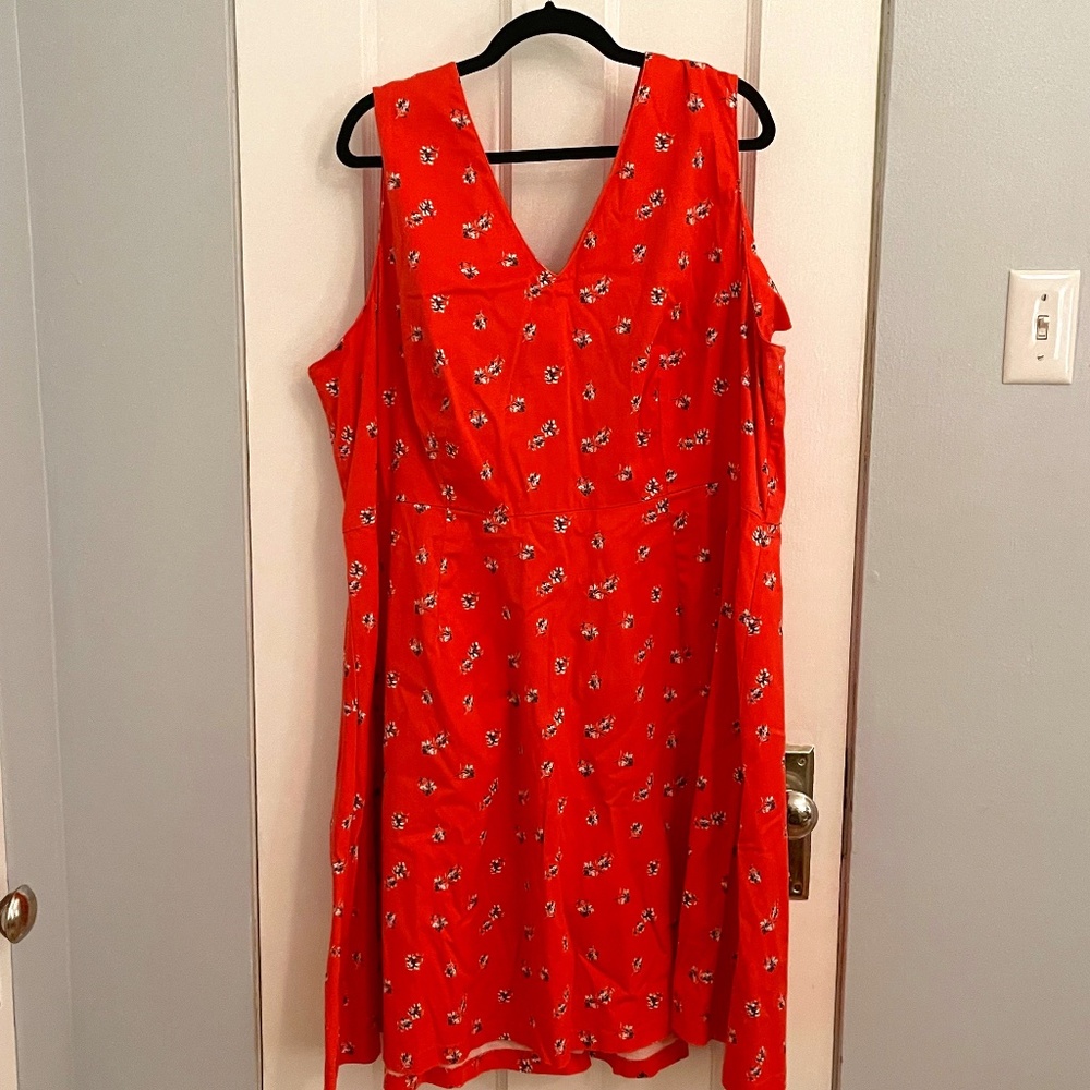Lane Bryant Orange Floral Dress - Size 24.